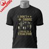 Unisexs Funny GerUnisex Tractor TShirt with Du Fährst SUV 100 Cotton Short Sleeve Casual Humor Style Outdoor Sports Tshirt