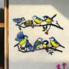 Rural Hummingbird Shape Bird Plaque Ornament For Long Time Durability Outdoor Display Metal Wall Art