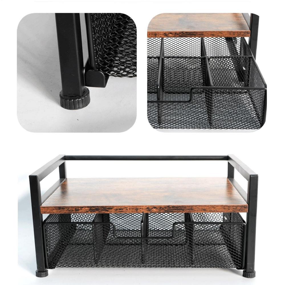 Tea Organizer Vintage Teabag Display Drawer Tea Drawer Organizer For Counter Home Dorm Living Room Meditation Room Apartment Bar