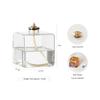 Creative Square Glass Candle Holder Oil Lamps Room Decoration Colorful Tabletop Candle Lamp Home Decor Wedding Centerpiece Gifts