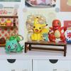 6Pcs Anime  Scene Elf Cute Pikachu Eevee Psyduck Charmander Squirtle Bulbasaur Model Car Decoration Figure Doll Toys Gift