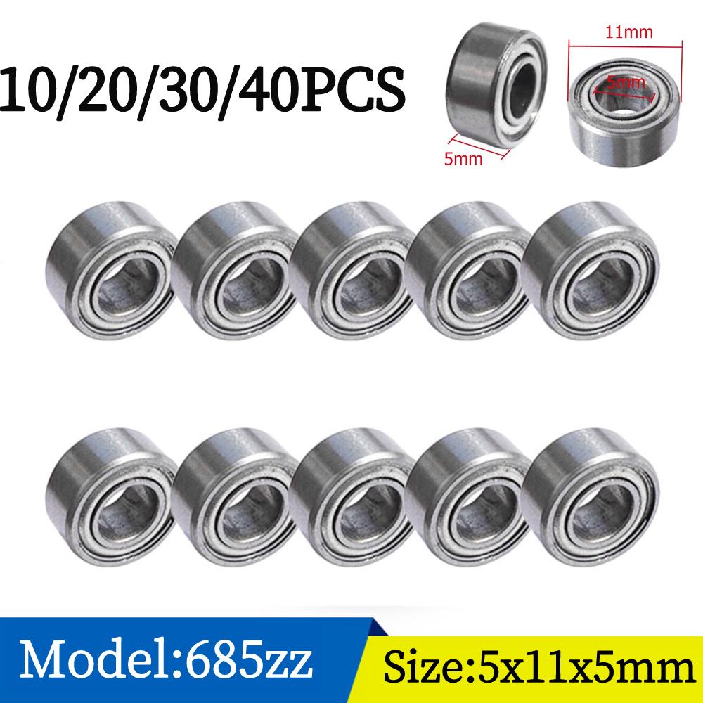 10pcs/lot Ball Bearing 625ZZ 5x16x5mm Carbon Steel Bearings 607 623 626 688 685 687 608 for Scooter Free Shipping