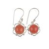 Natural Carnelian Gemstone 925 Sterling Silver Jewelry Earrings Gift For Mother EE-56-31