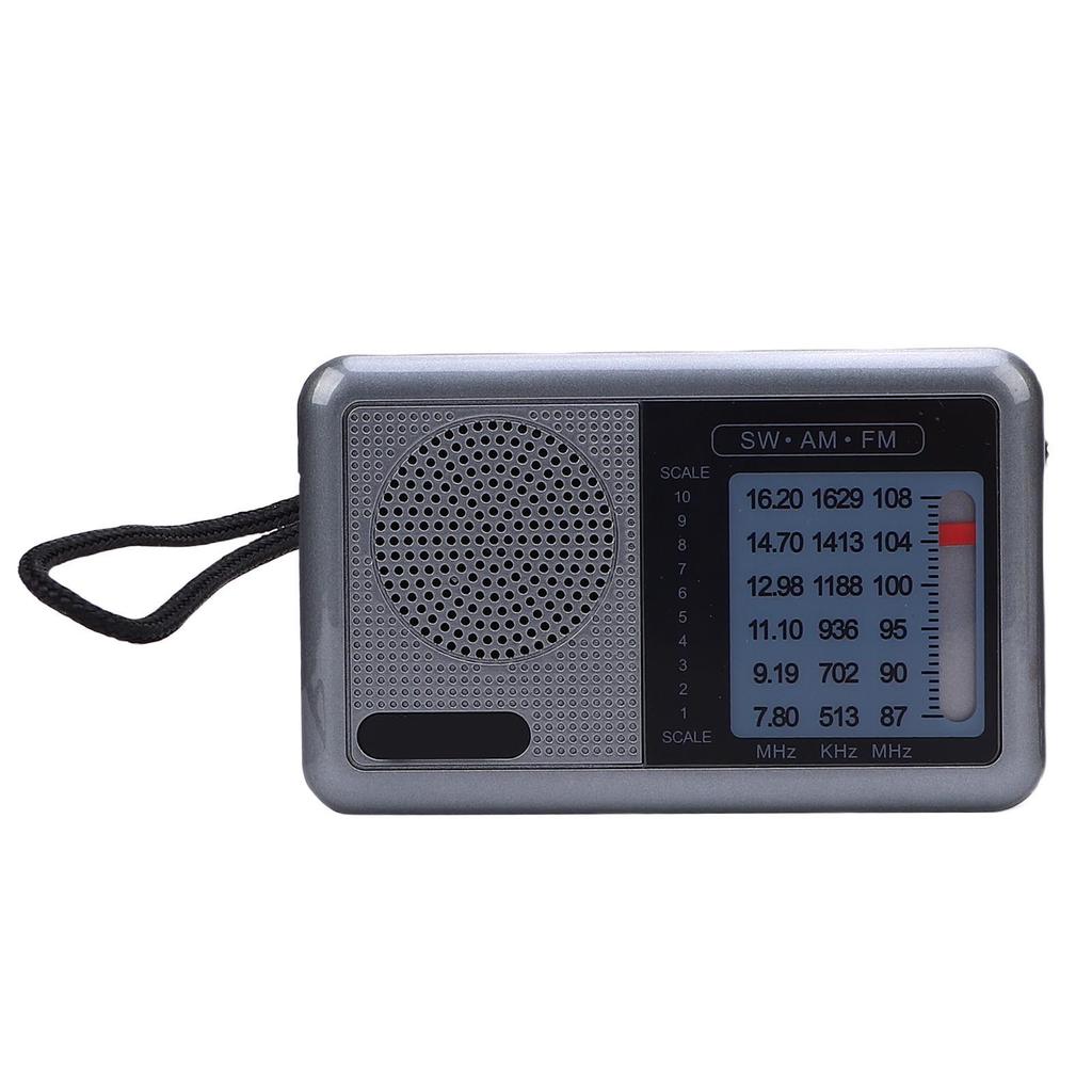 Portable AM FM SW Radio for Elderly HiFi Full Band USB Rechargeable Battery Operated Portable Radio for Home Outdoor