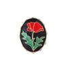 Pomegranate Printing Enamel Flower Ethnic Style Ring Irregular Rotundity Heart-shaped Vintage Metal Geometric Ring Colorful