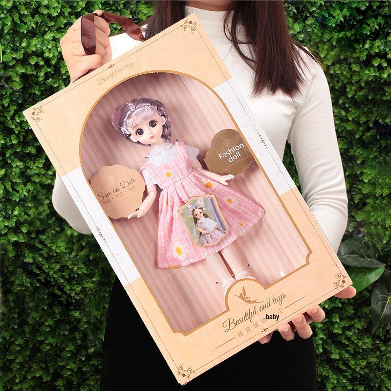 Princess Doll Gift Box Set: Dress-Up Barbie Doll Toys for Girls
