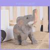 Wooden Elephant Figurine Hand Carved Animal Home Decor For Modern Living Room