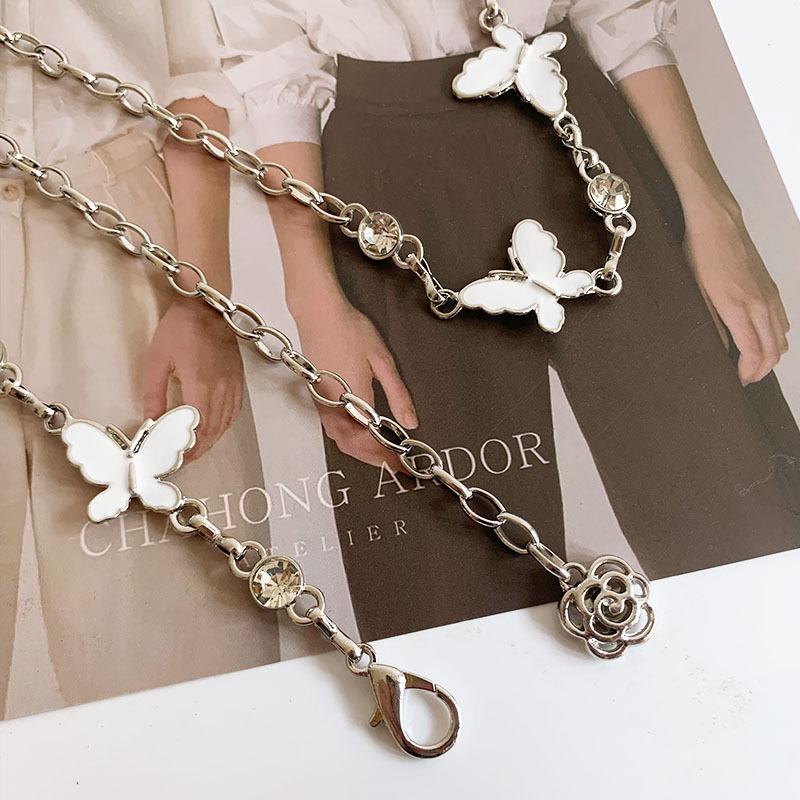 Accessories, Simple Thick Chain Trousers Body Chain Personalized Punk Diamond Chain Single Layer Belt