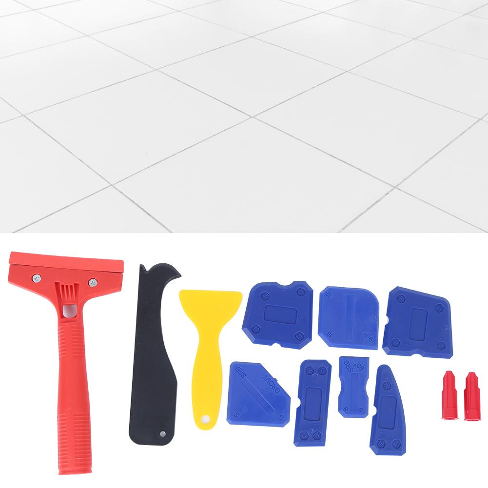 13PcsSet Plastic Sealant Remover Kit Spreader Caulking Scraper Glass Glue Finishing Tools