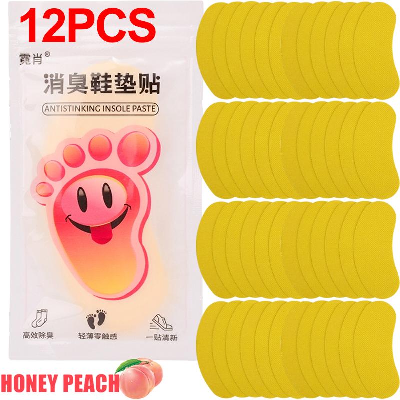 

12-60pcs Shoes Odor Remover Deodorant Patch Lemon Athlete s Foot Soothing Insole Stickers Antibacterial Antiperspirant Foot Care
