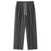 Men's Summer Lightweight Wide-Leg Ice Silk Pants - Casual Loose Fit Trousers