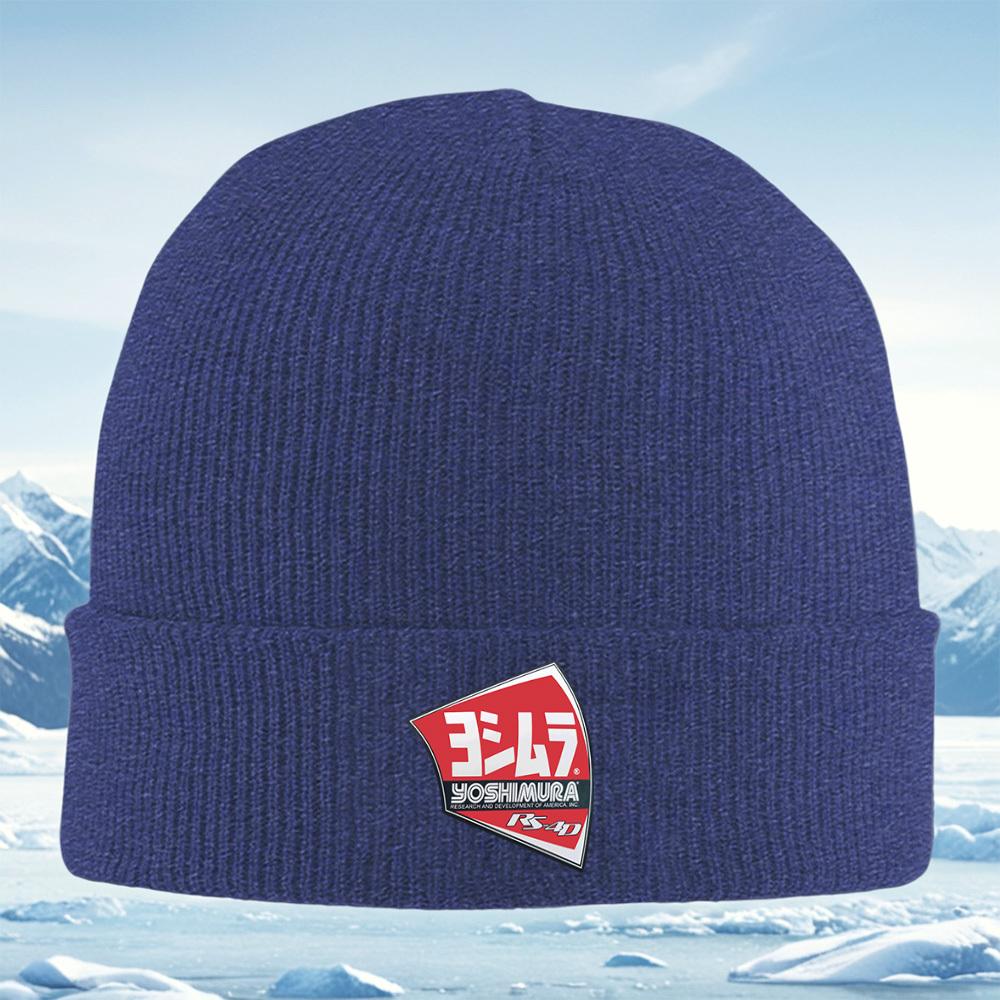 Logo Yoshimura exhaust RS4D design Men Women Unisex Knitted Hat Beanie Pullover Cap Winter Thermal Warm Christmas Outdoor Cycli