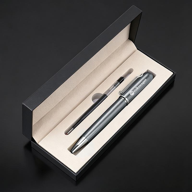 Luxury Metal Business Signature Pen Durable Gel Ballpoint Pen Gifts for Volkswagen VW R Rline Passat Jetta CC Touran Tiguan Golf QE5