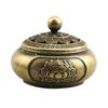 Incense Holder For Sticks Flower Shaped Vintage Metal Censer Burner Tiny Desktop Ornament Ash Catcher For Bedroom Kitchen