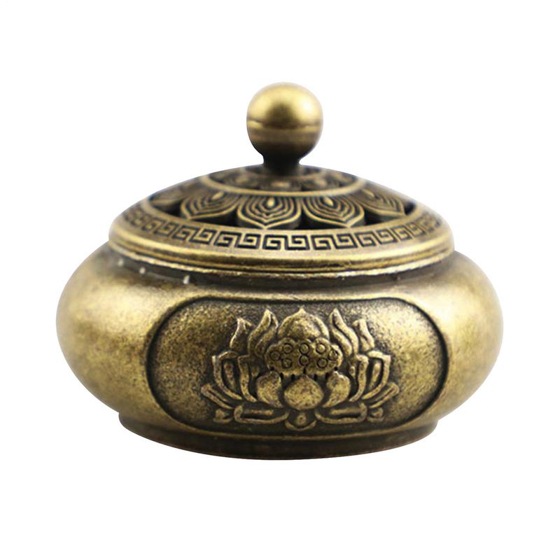 

Incense Holder For Sticks Flower Shaped Vintage Metal Censer Burner Tiny Desktop Ornament Ash Catcher For Bedroom Kitchen China Mainland