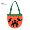 Cute Skeleton Ghost Bags Halloween Felt Candy Bag, Pumpkin Skull Cat Owl Tote for Holiday Goodie School Kids, Non Woven Trick or Treat Handbag, Party