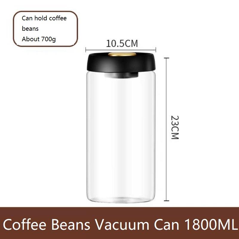 New Bean Coffee Storage Container Vacuum Seal Container Coffee Bean Storage Sealed Container  KFSN01