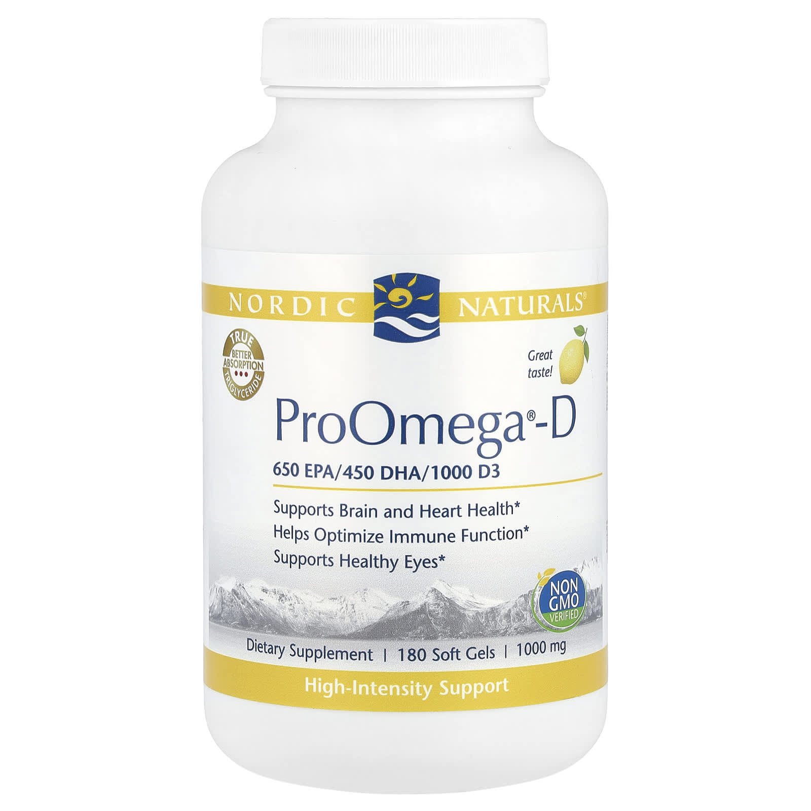 

Proomega®-D, Lemon, 180 Softgels