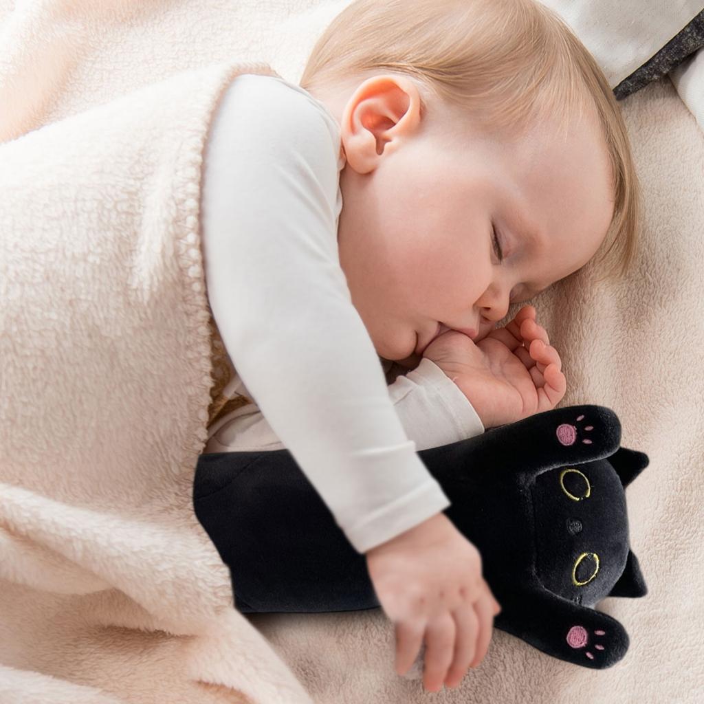Halloween Black -cat Long Cat Pillow Doll Cushion Soft Cat Doll Plush Toy Girl Gift Doll