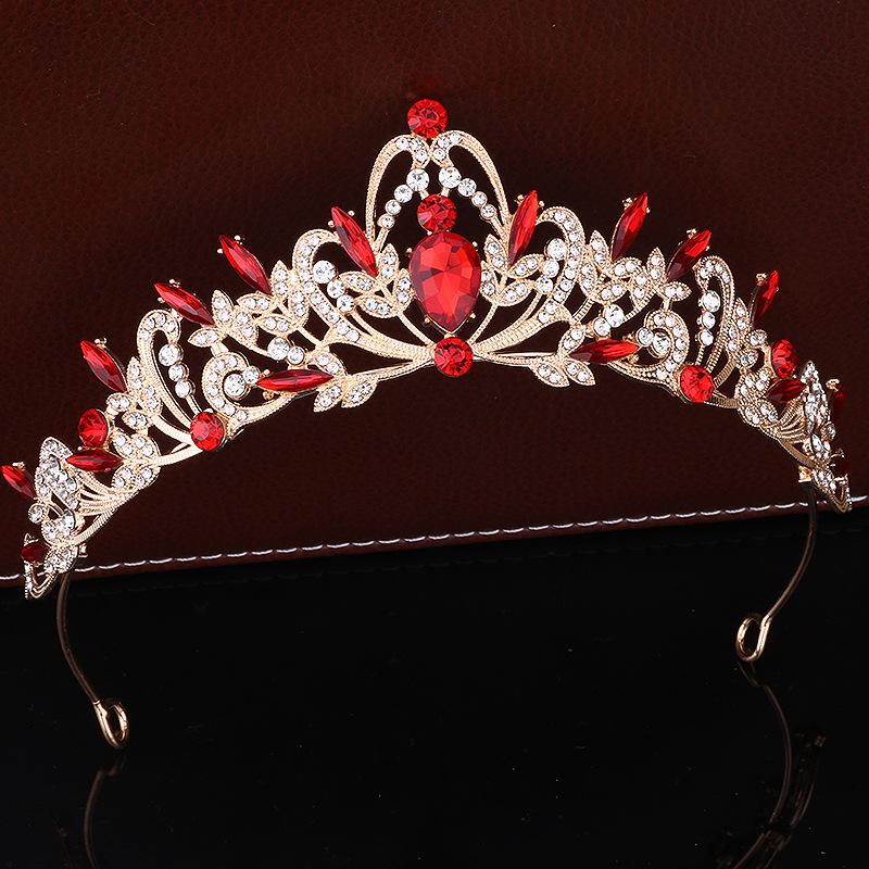 Bridal Diamond Crown Wedding Photography Matching Tiara Hair Accessories Princess Crown Girls Hairband Birthday Accessories