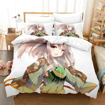 W końcu (Kancolle) Zestaw pościeli Pojedynczy Bliźniak Pełny Queen King Size Zestaw na łóżko Aldult Kid Sypialnia Zestawy poszewek na kołdrę Zestaw prześcieradła z nadrukiem