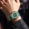 CURREN 8448 Unisex Outdoor-Uhr mit großem Zifferblatt & Gummiarmband