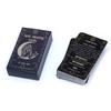 Meaning Tarot Cards Fortune Telling Divination Card English Version 78 Cards Deck Beginner Learning Deck for Board Playing Games
