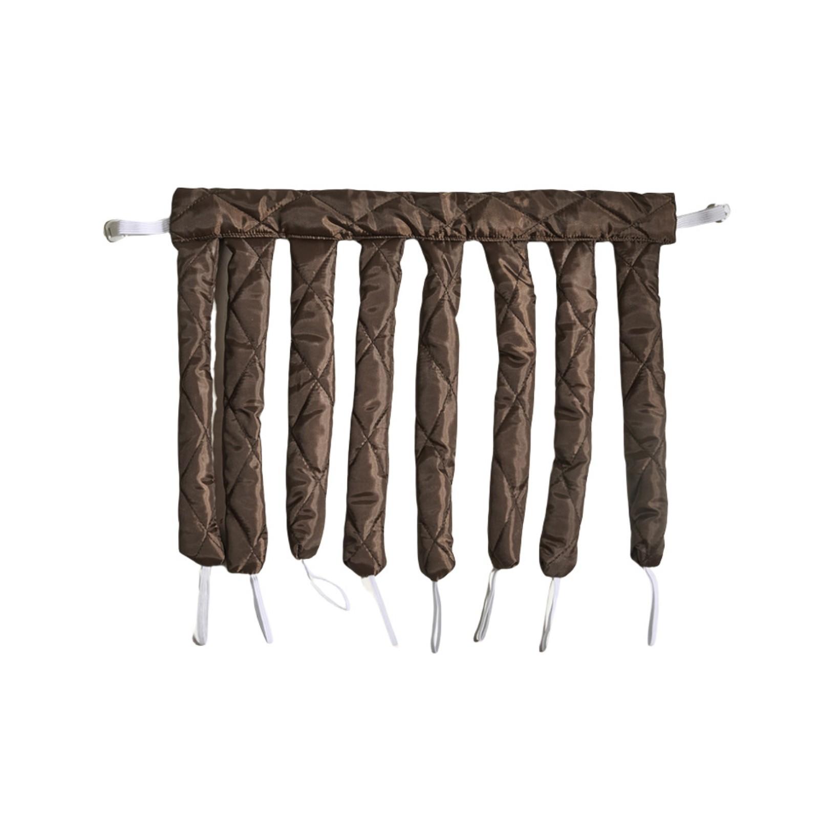 

Ленивая щипцы для завивки с восемью когтями, повязка на голову, повязка на голову, без нагрева, палочка для завивки волос, обруч для волос с кальмаром, губка, щипцы для завивки волос One Size коричневый