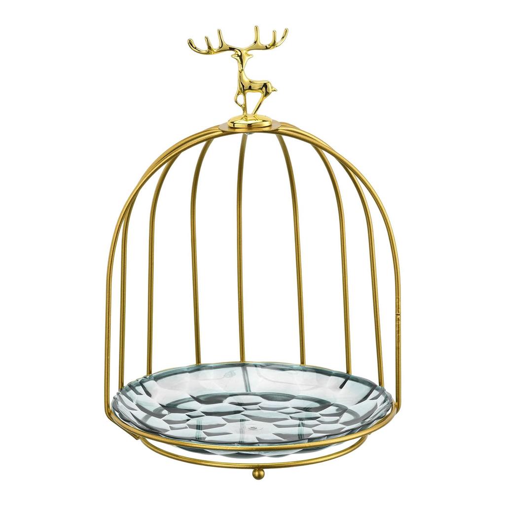 Bird Cage Snack Cake Stand Cupcake Cosmetic Rack Storage Shelf Fruit for Kitchen