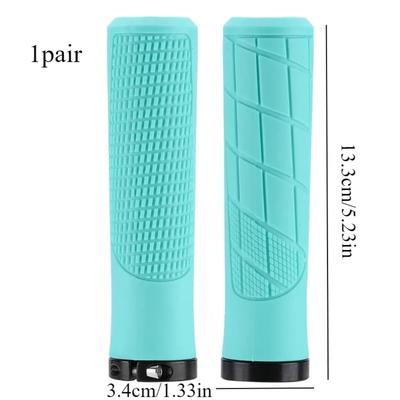 1 Paar Rutschfeste Gummi-Fahrradgriffe - Lock-on Ergonomische Hülle für MTB/BMX, Komfort-Manschetten (Federung)