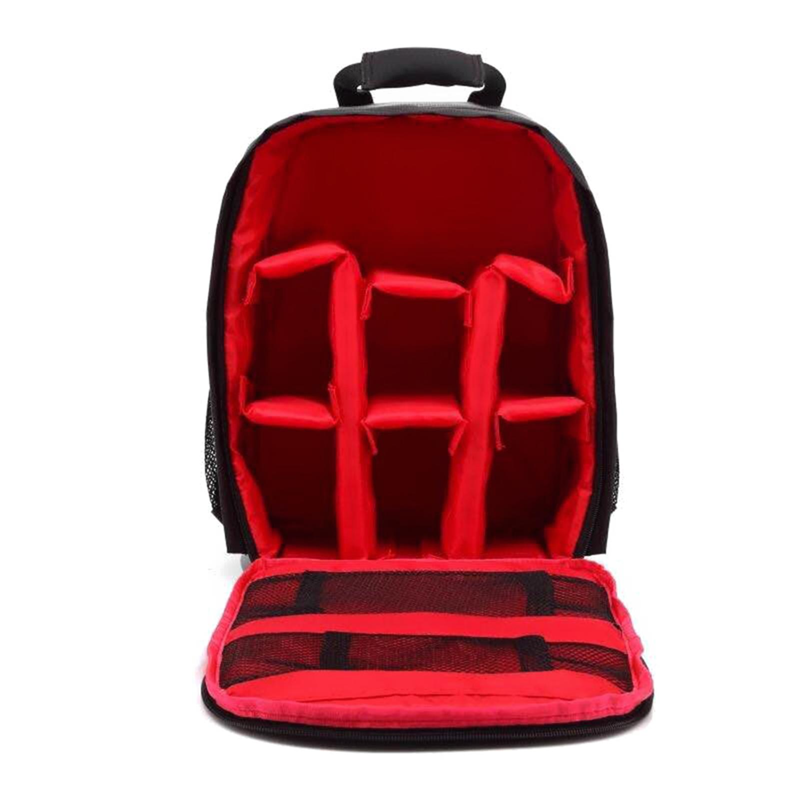 Outdoor Small DSLR Digital Camera Video Backpack Water resistant Multi functional Breathable Camera Bags Red красный