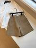 Top-Tier Pick! Stylish Khaki Linen High-Waisted Shorts: Casual, High-Quality, and Leg-Lengthening in Old Money Style.