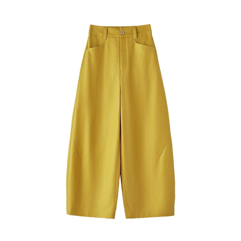 Nine Points Loose Versatile Drape Casual Scimitar Pants Women's 1116 Summer Thin High Waist Thin Breathable Sickle Pants