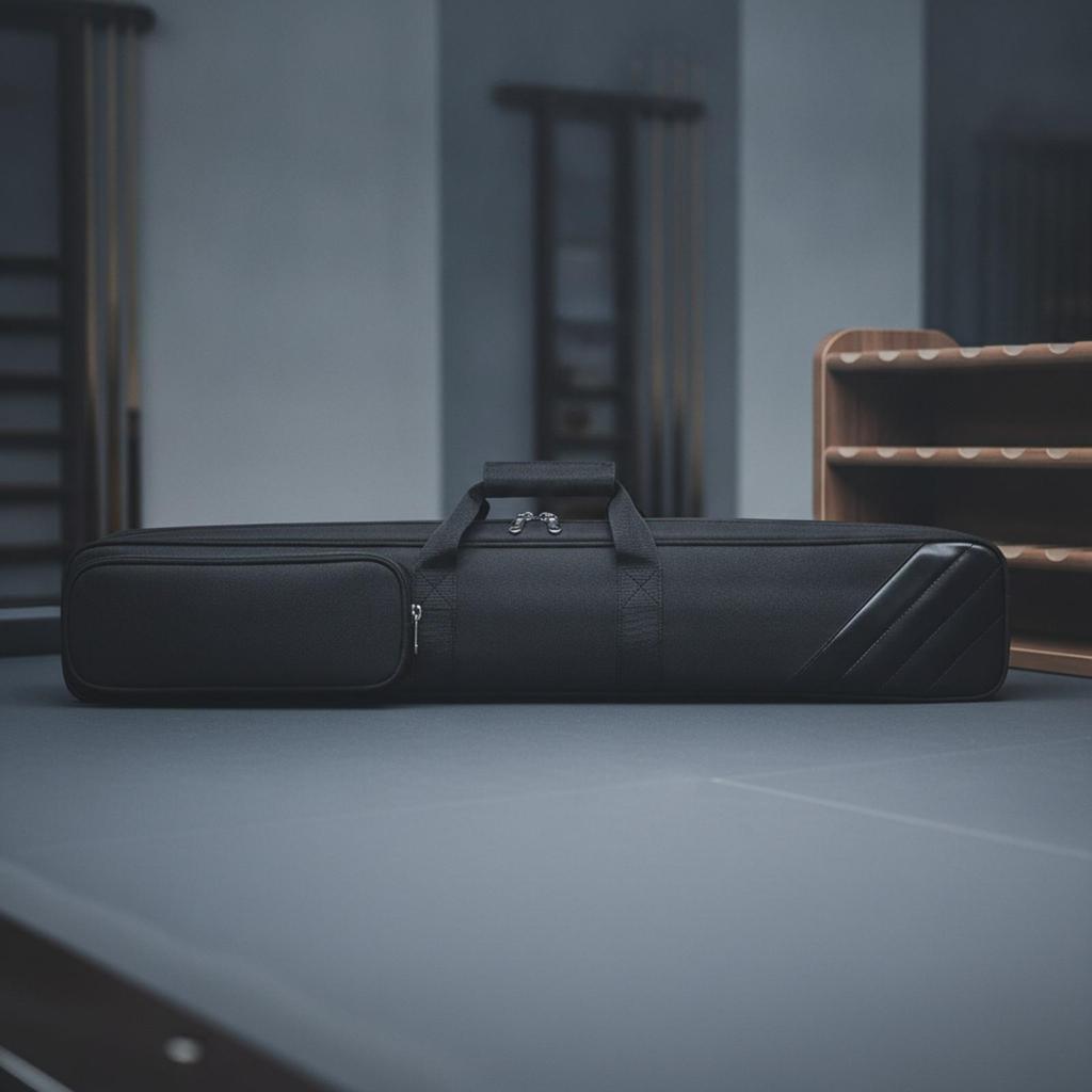 Billiard Cue Case Soft with Pocket Sturdy for Travel, Practice Sessions