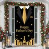 Dad Appreciation Display Celebration-themed Decor Father's Day Party Banner Father's Day Background Suit Tie Design For Indoor