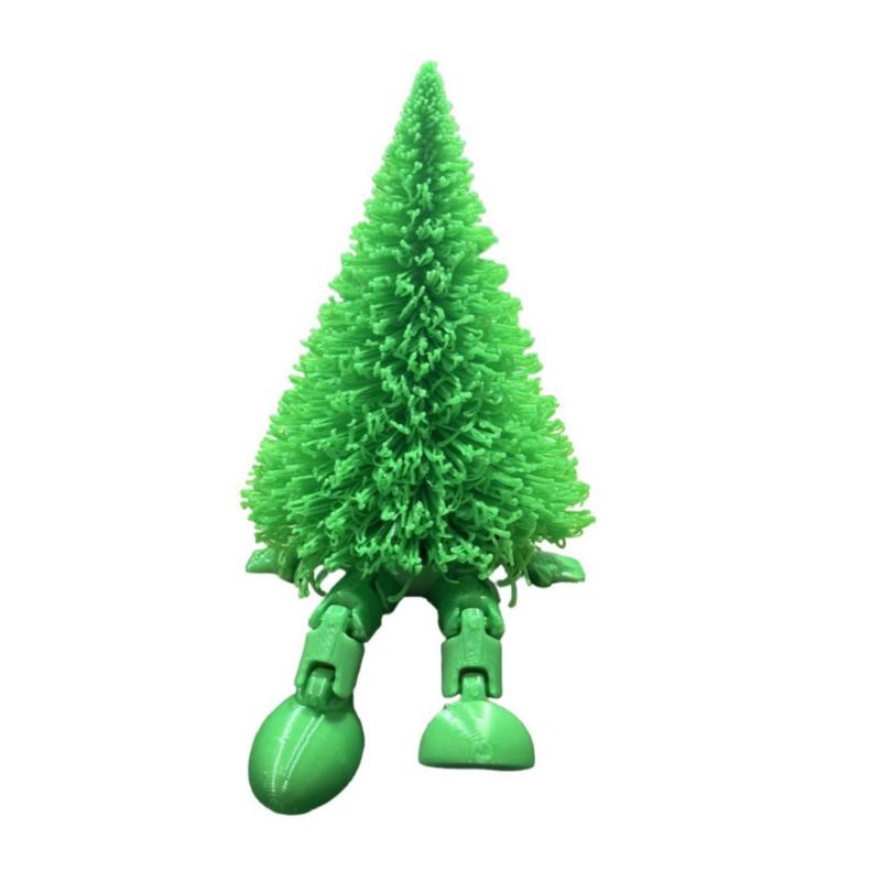 3D Printed Christmas Tree Ornament With Movable Joint Christmas Decorations Festive Tabletop Display Statue