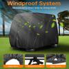 4 Passenger Golf Cart Weatherproofed Cover Heavy Type Compatibility With Cart Brands Dusts Resistant