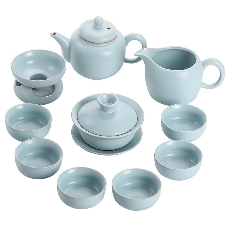 

Chinese Ru Kiln Ceramic Kung Fu Tea Set