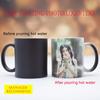 Individuelles Design Personalisierte Zaubertasse DIY Fototassen Hitzesensitive Keramik Farbwechselnde Kaffeetassen Milchtasse Logo Text drucken