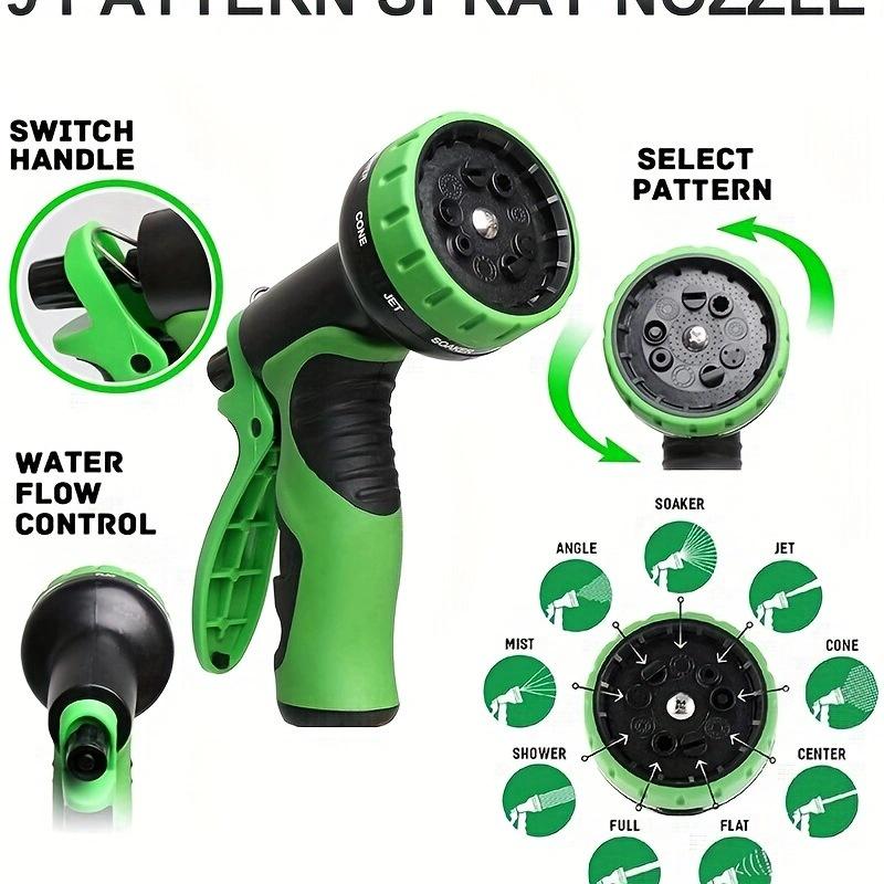 Multifunctional High-Pressure Garden & Car Wash Water Gun with Telescopic Soft Hose