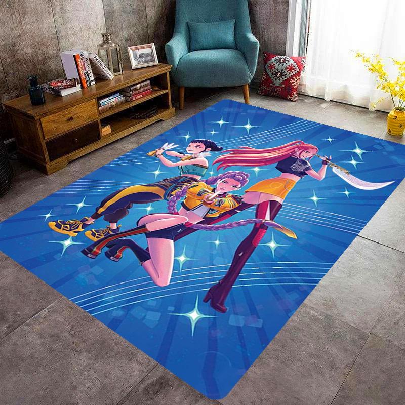 Dynamic Warriors: Action Adventure carpet Doormat Suitable for all seasons Art Office chair cushion Protective pad