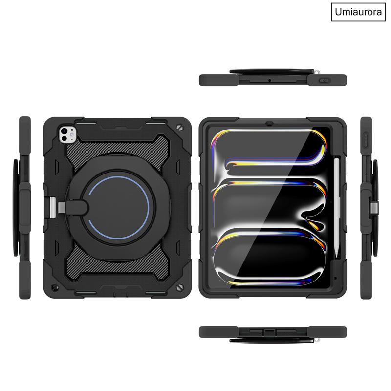 For IPad 10th 11th Gen A16 Air 10.9 Mini 8.3" A17 Pro 11 12.9 13 Inch M5 M4 M3 M2 Heavy Duty Rugged Tablet Case Shockproof Funda