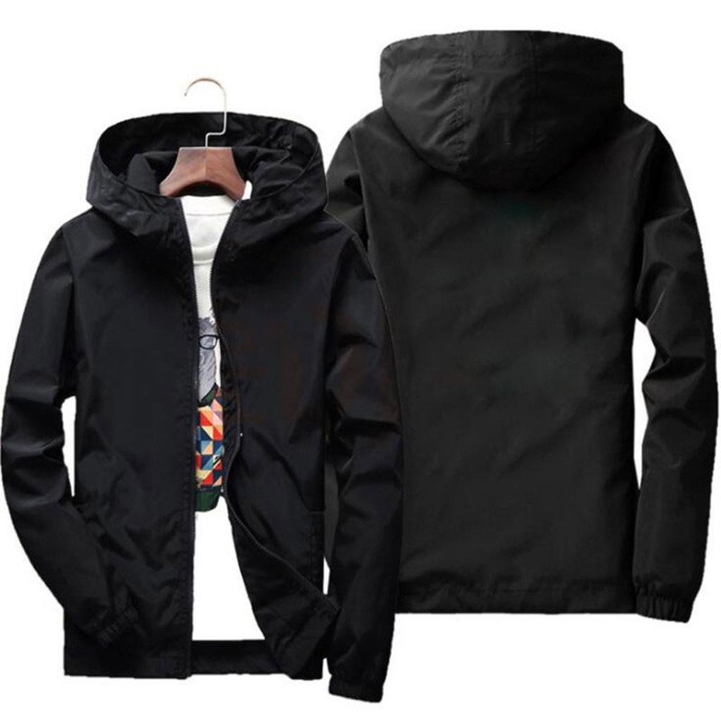 Men's Plus Size Loose Fit Casual Hooded Jacket