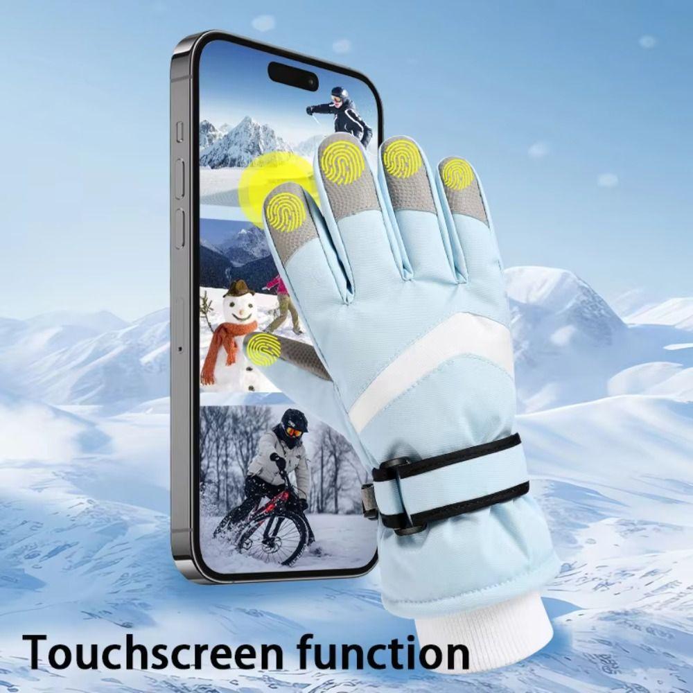 1 Pair Thicken Skating Gloves Non-Slip Figure Skating Gloves Women's Skating Mittens Woman