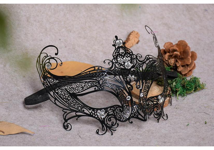 Wrought Iron Half-Face Princess Mask - Women's Masquerade Halloween Mask