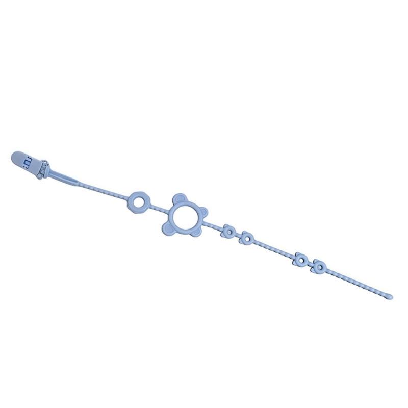 Silicone Teether Pacifier Strap Baby Dummy Clip Soother Chain Pacifier Strap Teether Toy Newborns Pacifier Chain Clip