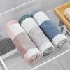 1Pc 34x34cm Square 100% Cotton Gauze Vintage Plaid Water Absorbent Home Bathroom Adult Face Towel