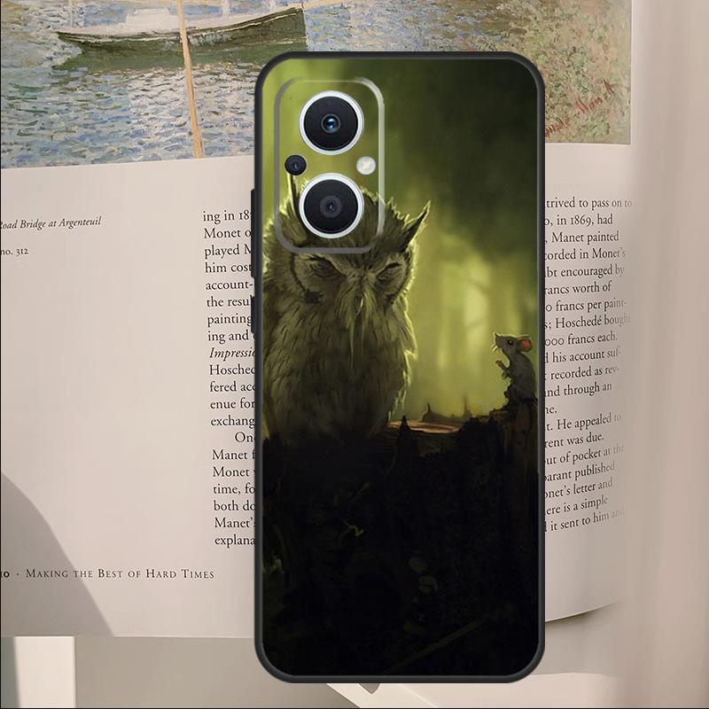 

Чехол-животное Сова для OPPO Reno 14 13 11 10 Pro 12F 11F 13F 14F 7 8 Lite Чехол для OPPO Find X6 X5 X8 X9 Pro OPPO Reno8 Pro