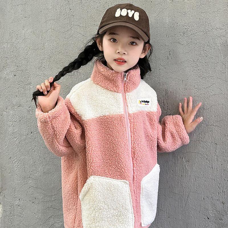 Warm Jackets Girls Children Autumn Winter Outerwear Kids Velvet Coats Teenager Fashion Padded