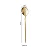 Gold-Plated Portuguese-Japanese Stainless Steel Cutlery Set: Knife, Fork, Dessert Spoon, Chopsticks, Ice Cream Spoon, Fruit Fork